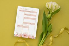 Watercolor Flowers Bouquet Planner Page Canva Template Product Image 3