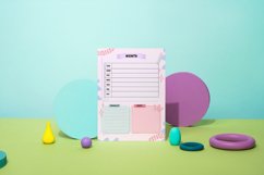 Pastel Doodle Planner Page Canva Template Product Image 3