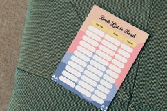 Bright Colored Modern Book lover Planner Page Canva Template Product Image 3