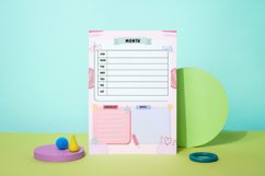 Pastel Doodle Planner Page Canva Template Product Image 2