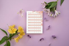 Watercolor Flowers Bouquet Planner Page Canva Template Product Image 2