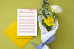 Watercolor Flowers Bouquet Planner Page Canva Template Product Image 6
