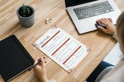 Floral Daily Health Tracker Planner Canva Template Product Image 5