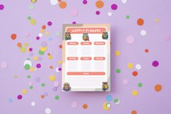Owl Weekly Planner Canva Template Product Image 6