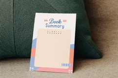 Bright Colored Modern Book lover Planner Page Canva Template Product Image 5