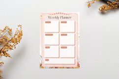 Rustic Spring Watercolor Floral Weekly Planner Canva Product Image 4