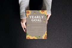 Sunflower Yearly Goal Planner Canva Template Product Image 4