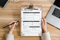 Floral Daily Health Tracker Planner Canva Template Product Image 4