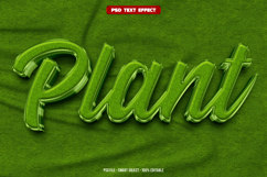 Plant 3D editable text effect Product Image 1