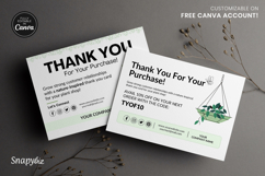 Plant Business Thank You Card Product Image 9