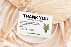 Plant Business Thank You Card Product Image 8