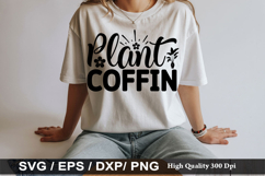 Plant Coffin - House Plant SVG Design Product Image 1