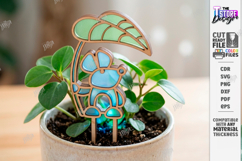 Decorative Plant Stakes Laser Cut | Garden Marker Laser |CNC Product Image 1