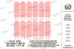 3D Plant Fence Laser Cut. Plant trellis SVG Product Image 2