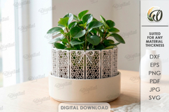 3D Plant Fence Laser Cut. Plant trellis SVG Product Image 1