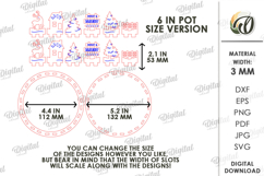 Plant Fences Bundle Laser Cut. Flower Pot Holder SVG Product Image 7