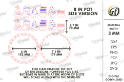 Plant Fence Laser Cut. Home Decor SVG Product Image 3