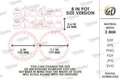 Plant Fence Laser Cut. Home Decor SVG Product Image 3