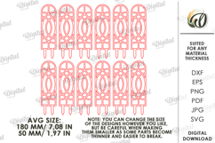 3D Plant Fence Laser Cut. Plant trellis SVG Product Image 2