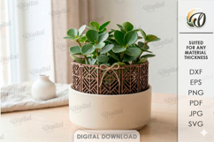 3D Plant Fence Laser Cut. Plant trellis SVG Product Image 1