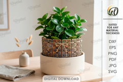 3D Plant Fences Bundle Laser Cut. Plant trellis SVG Product Image 13