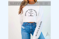 Plant hope dreams will blossom Sleeve SVG Design Product Image 2
