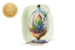 Micro Worlds in Glass Bulb Clipart Set - 25 .PNG Files Product Image 4
