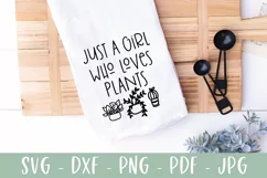 Just A Girl Who Loves Plants - Funny Plant Lover SVG Product Image 5