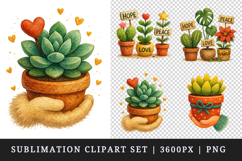 Plant Lover clipart printable sublimation design png Product Image 1