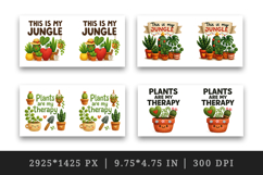 Plant Lover mug wrap printable sublimation design Product Image 2