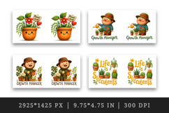 Plant Lover mug wrap printable sublimation design Product Image 2