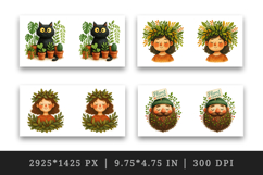 Plant Lover mug wrap printable sublimation design Product Image 2