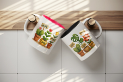 Plant Lover mug wrap printable sublimation design Product Image 3