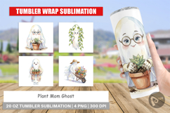 Plant Mom Ghost Tumbler Product Image 1
