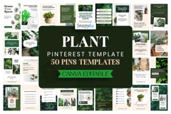 Pinterest Pin Canva Templates For Plant Lovers Product Image 1