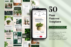 Pinterest Pin Canva Templates For Plant Lovers Product Image 4
