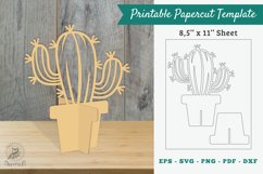 Plant Printable cut Template 02 Product Image 1