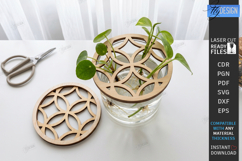 Plant Propagation Station Lid Laser Cut | Laser Pattern SVG Product Image 1
