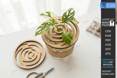 Plant Propagation Station Lid Laser Cut | Laser Pattern SVG Product Image 1