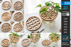 Plant Propagation Station Lid Laser Cut Bundle | Pattern SVG Product Image 1