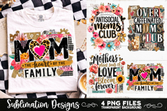 Trendy Mama PNG , Retro Collage Mama 4 Designs Sublimation Product Image 4