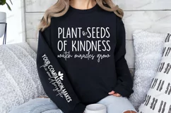 Plant seeds of kindness watch miracles grow Sleeve SVG Product Image 2