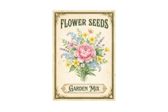 Plant Seeds Packet Png |Garden Png Product Image 1