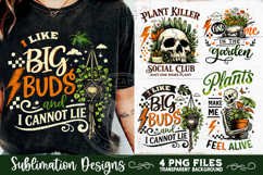 Plant Lover PNG Sublimation 4 Designs Product Image 6