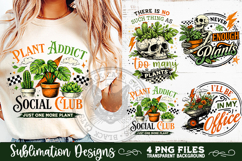 Plant Lover PNG Sublimation 4 Designs Product Image 3