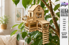 Plant Treehouse Miniature Fairy House Laser Cut Bundle | CNC Product Image 3