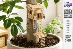 Plant Treehouse Miniature Fairy House Laser Cut Bundle | CNC Product Image 7