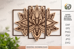 Plant Wall Arts Bundle Laser Cut. Wall Decor SVG Product Image 2