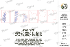 3D Plant Wall Art Laser Cut. Floral sign. Wall Decor SVG Product Image 2