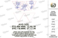 3D Plant Wall Art Laser Cut. Floral sign. Wall Decor SVG Product Image 2